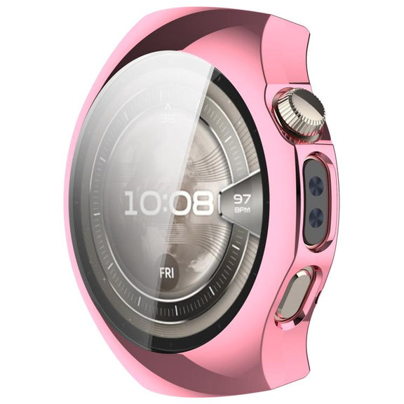 For Huawei Watch 5 42mm Electroplated TPU Full Coverage Watch Protective Case(Pink)
