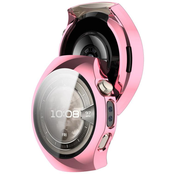 For Huawei Watch 5 42mm Electroplated TPU Full Coverage Watch Protective Case(Pink)