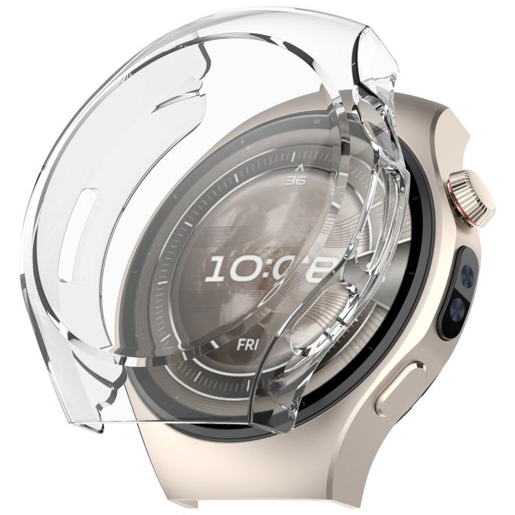 For Huawei Watch 5 42mm Electroplated TPU Full Coverage Watch Protective Case(Transparent)