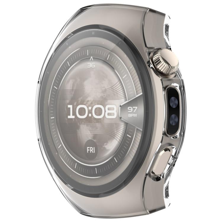For Huawei Watch 5 42mm Electroplated TPU Full Coverage Watch Protective Case(Transparent)