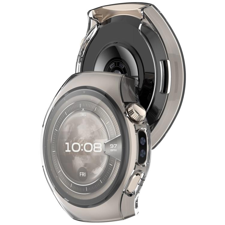 For Huawei Watch 5 42mm Electroplated TPU Full Coverage Watch Protective Case(Transparent)