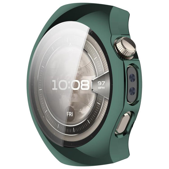 For Huawei Watch 5 46mm Electroplated TPU Full Coverage Watch Protective Case(Green)