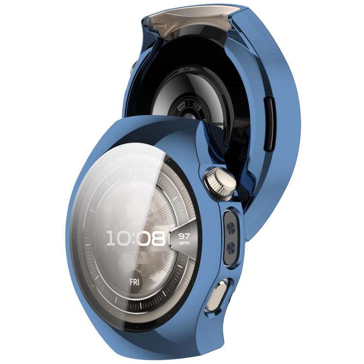 For Huawei Watch 5 46mm Electroplated TPU Full Coverage Watch Protective Case(Blue)