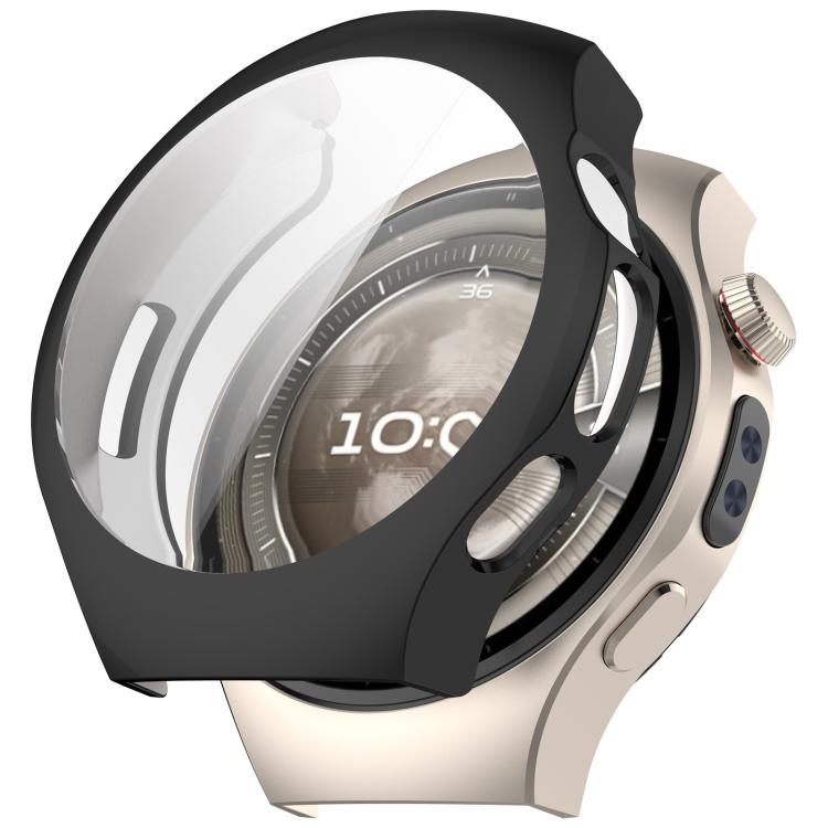 For Huawei Watch 5 46mm Electroplated TPU Full Coverage Watch Protective Case(Black)