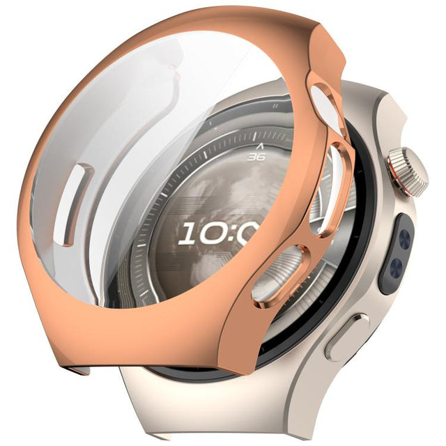 For Huawei Watch 5 46mm Electroplated TPU Full Coverage Watch Protective Case(Rose Gold)