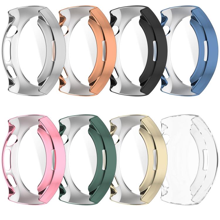 For Huawei Watch 5 42mm Electroplated TPU Full Coverage Watch Protective Case(Blue)