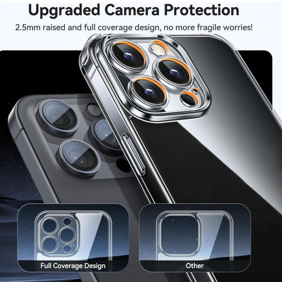 For iPhone 16e Kalebol Highly Transparent PC Hybrid TPU Phone Case