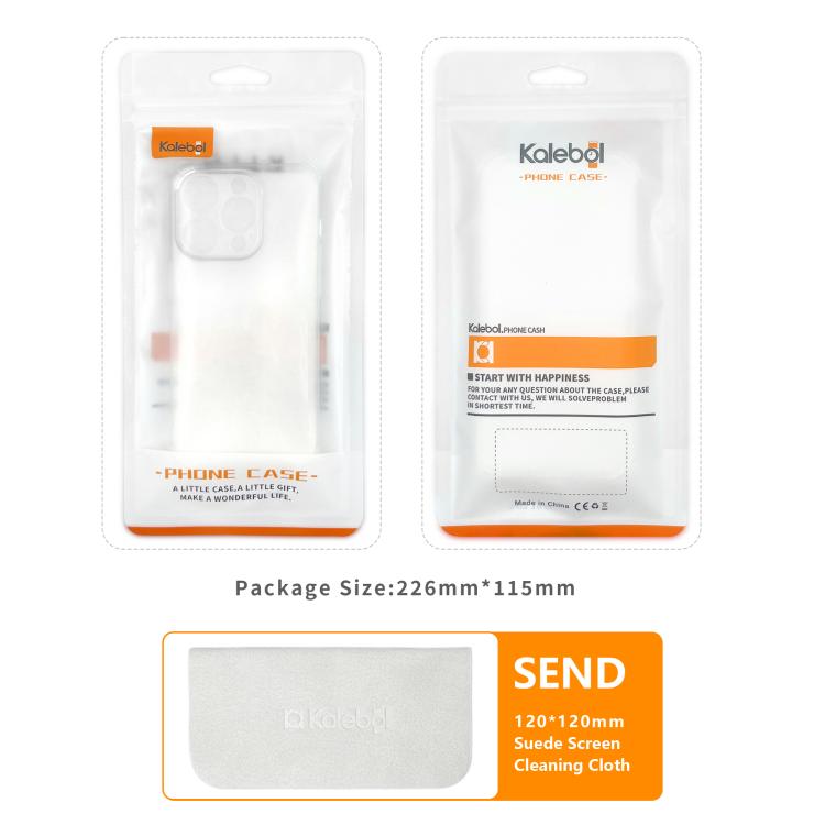 For iPhone 16e Kalebol Highly Transparent PC Hybrid TPU Phone Case