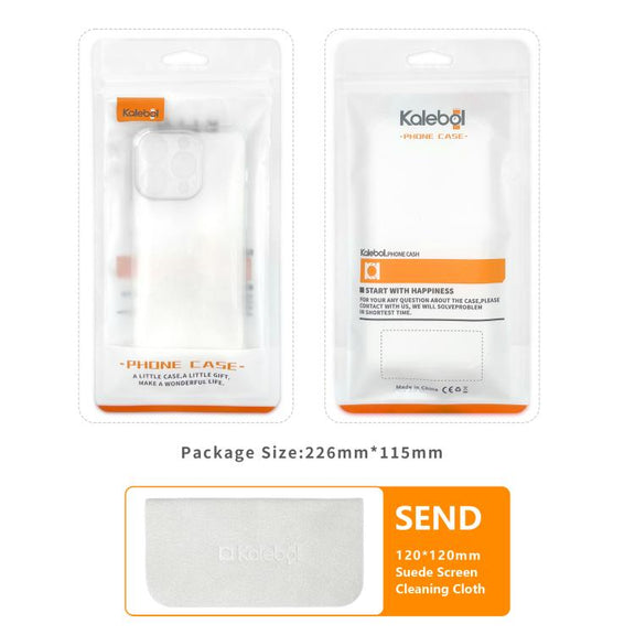 For iPhone 16e Kalebol Highly Transparent PC Hybrid TPU Phone Case