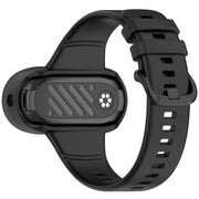For Insta 360 Go 3 / Go 3S / Go 2 Solid Color Silicone Watch Band(Black)