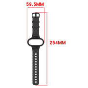 For Insta 360 Go 3 / Go 3S / Go 2 Solid Color Silicone Watch Band(Black)