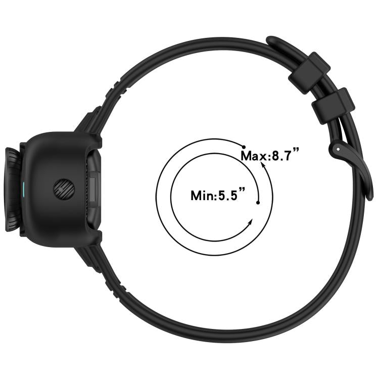 For Insta 360 Go 3 / Go 3S / Go 2 Solid Color Silicone Watch Band(Black)
