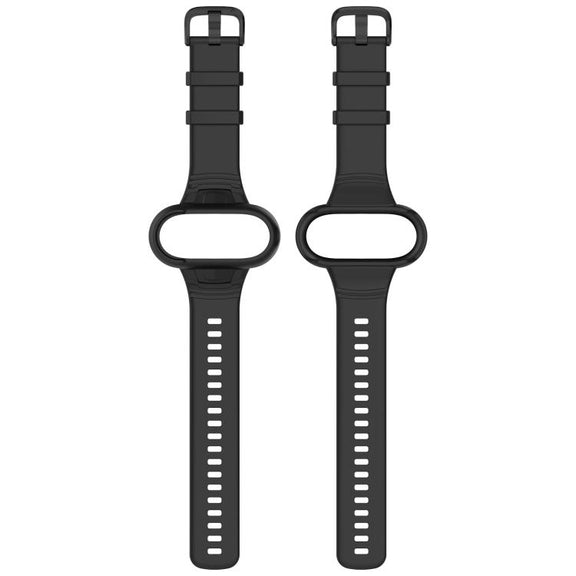 For Insta 360 Go 3 / Go 3S / Go 2 Solid Color Silicone Watch Band(Black)