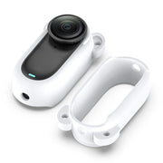For Insta 360 Go 3S / Go 3  Solid Color Silicone Protective Case(White)