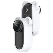 For Insta 360 Go 3S / Go 3  Solid Color Silicone Protective Case(White)