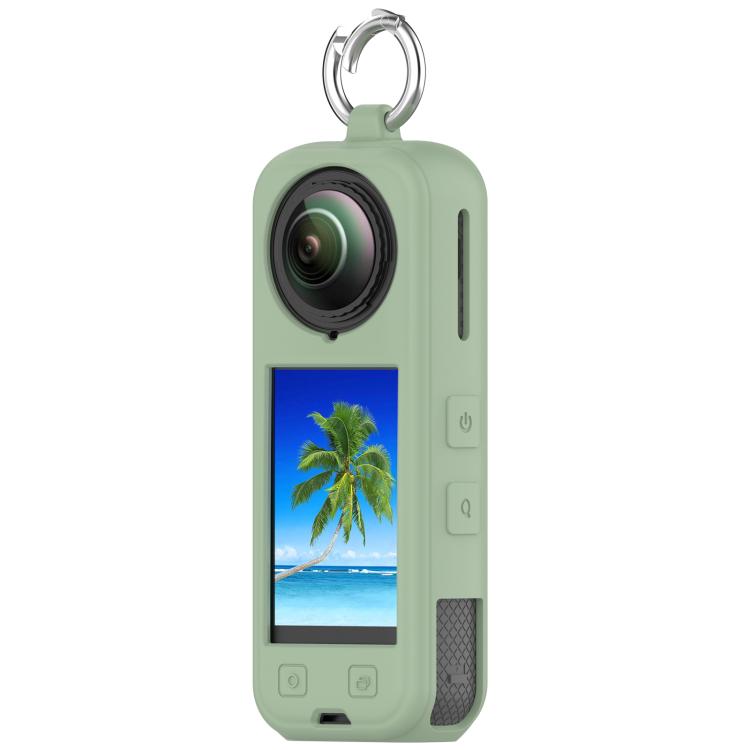For Insta360 X5 Silicone Protective Case(Ice Lake Green)