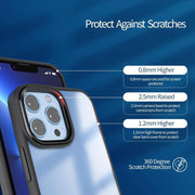 For iPhone 16e Kalebol Gold Shield PC Hybrid TPU Phone Case(Black)