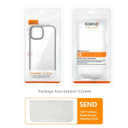 For iPhone 16e Kalebol Gold Shield PC Hybrid TPU Phone Case(Black)