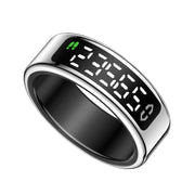 SY01 SIZE 9 Smart Ring, Support Heart Rate / Blood Oxygen / Sleep Monitoring / Multiple Sport Modes(Silver)