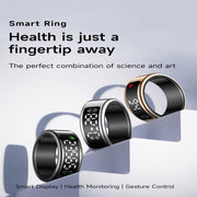 SY01 SIZE 9 Smart Ring, Support Heart Rate / Blood Oxygen / Sleep Monitoring / Multiple Sport Modes(Black)