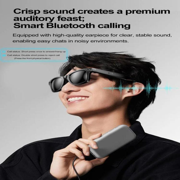 W600 Smart Glasses, Support AI Conversation / AI Photo Recognition / Bluetooth Call(White)