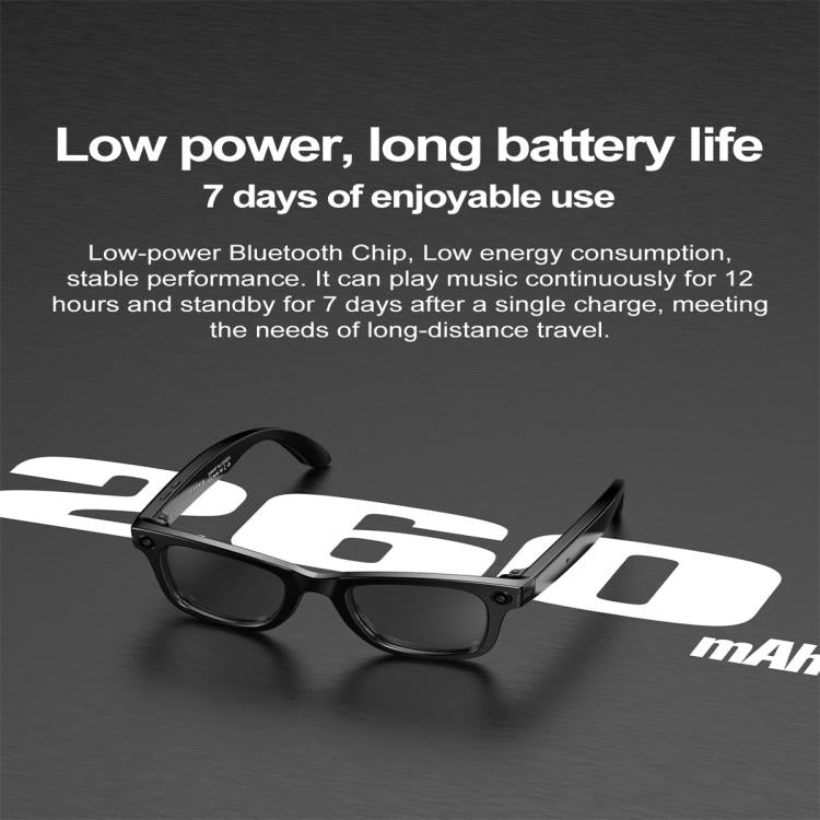W600 Smart Glasses, Support AI Conversation / AI Photo Recognition / Bluetooth Call(White)