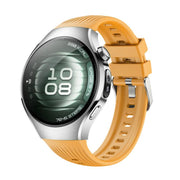 For Huawei Watch 5 42mm Vertical Silicone Watch Band(Yellow)