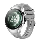 For Huawei Watch 5 42mm Vertical Silicone Watch Band(Gray)