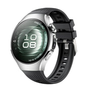 For Huawei Watch 5 42mm Vertical Silicone Watch Band(Black)