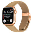 For Apple Watch 46mm / 49mm / 45mm / 44mm Lychee Texture Rose Gold Turtle Back Buckle Leather Watch Band(Camel) - free shipping - PMC TechLife - Order now!