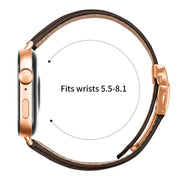 For Huawei Watch Fit 4 / Fit 4 Pro / Fit 3 Lychee Texture Rose Gold Turtle Back Buckle Leather Watch Band(Coffee Color)
