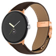 For Google Pixel Watch / Watch 2 / 3 41mm Lychee Texture Rose Gold Turtle Back Buckle Leather Watch Band(Coffee Color) - free shipping - PMC TechLife - Order now!