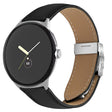 For Google Pixel Watch / Watch 2 / 3 41mm Lychee Texture Silver Turtle Back Buckle Leather Watch Band(Black) - free shipping - PMC TechLife - Order now!