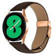 20mm Lychee Texture Rose Gold Turtle Back Buckle Leather Watch Band(Coffee Color) - free shipping - PMC TechLife - Order now!