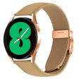 20mm Lychee Texture Rose Gold Turtle Back Buckle Leather Watch Band(Camel) - free shipping - PMC TechLife - Order now!
