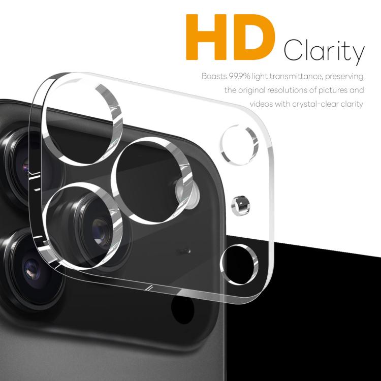 For iPhone 17 Pro 2pcs NORTHJO Camera Lens Protector 3D HD Tempered Glass Film(Clear)