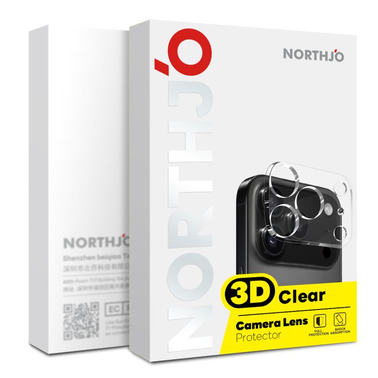 For iPhone 17 Air 2pcs NORTHJO Camera Lens Protector 3D HD Tempered Glass Film(Clear)