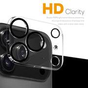 For iPhone 17 Pro Max 2pcs NORTHJO Camera Lens Protector 3D Night Shot Tempered Glass Film(Black)