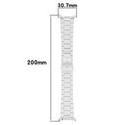 For Samsung Galaxy Watch 8 40 / 44mm Slim Three Beads Stainless Steel Watch Band(Gold)