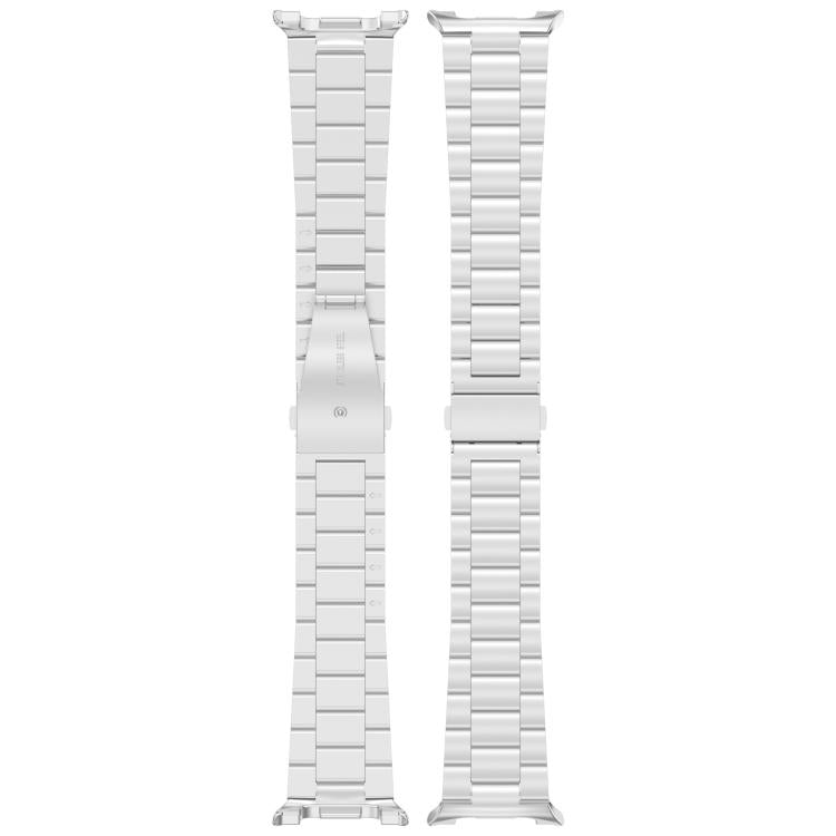 For Samsung Galaxy Watch 8 40 / 44mm Slim Three Beads Stainless Steel Watch Band(Silver)