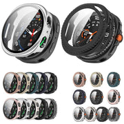 For Samsung Galaxy Watch 8 40mm Tempered Film Integrated PC Watch Cover(Transparent)