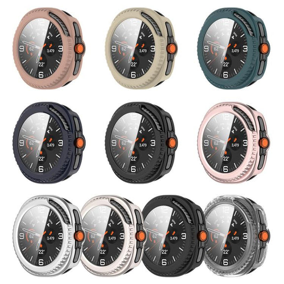 For Samsung Galaxy Watch 8 40mm Tempered Film Integrated PC Watch Cover(Transparent)