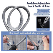 JMARY MG-01 For Phone Action Camera POV / Vlog Selfie Mount Neck Mount Hand Free Holder