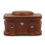 Full Body Camera PU Leather Case Bag with Strap for Fujifilm Instax Square SQ20(Brown)