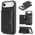 For iPhone 17 Air Kalebol Strong MagSafe Magnetic Two-Fold Card Bag Leather Phone Case(Black) - iPhone 17 Air Cases by Kalebol | Online Shopping South Africa | PMC TechLife | Buy Now Pay Later Mobicred