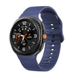 For Samsung Galaxy Watch8 / Watch8 Classic Solid Color Stitched Silicone Watch Band, Size:S(Midnight Blue) - free shipping - PMC TechLife - Order now!