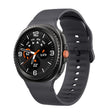 For Samsung Galaxy Watch8 / Watch8 Classic Solid Color Stitched Silicone Watch Band, Size:S(Dark Gray) - free shipping - PMC TechLife - Order now!