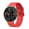 For Samsung Galaxy Watch8 / Watch8 Classic Solid Color Stitched Silicone Watch Band, Size:M(Red) - free shipping - PMC TechLife - Order now!