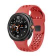 For Samsung Galaxy Watch8 / Watch8 Classic Hole Style Black Reverse Buckle Silicone Watch Band(Red) - free shipping - PMC TechLife - Order now!