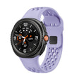 For Samsung Galaxy Watch8 / Watch8 Classic Hole Style Black Reverse Buckle Silicone Watch Band(Purple) - free shipping - PMC TechLife - Order now!